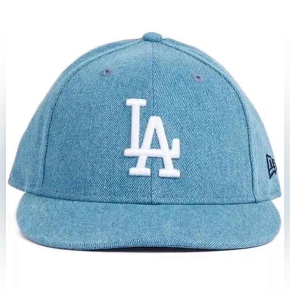 Proper X new era 5950 LA Los Angeles Dodgers cap hat 7 1/4 Denim